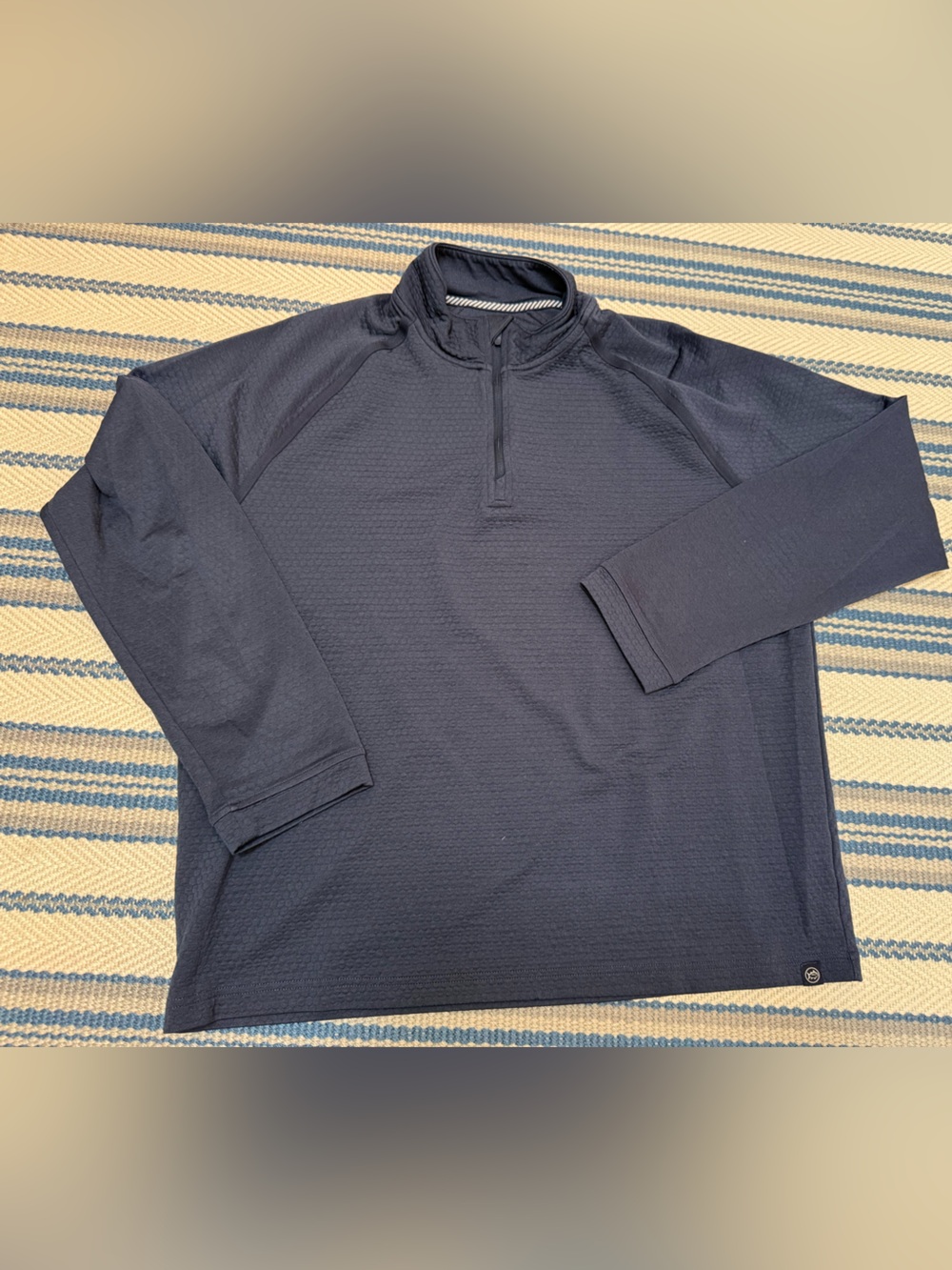 Southern Tide Men's Navy Quarter-Zip Pullover Sweater